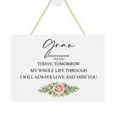 ukgiftstoreonline Personalised Gran Remembrance Memorial Keepsake Plaque