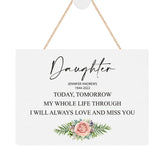 ukgiftstoreonline Personalised Daughter Remembrance Memorial Keepsake Plaque