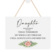 ukgiftstoreonline Personalised Daughter Remembrance Memorial Keepsake Plaque