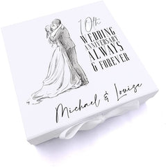 ukgiftstoreonline Personalised 10th Anniversary Gift Keepsake Memory Box