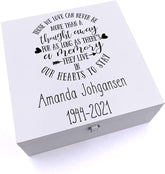 ukgiftstoreonline Those Personalised we love memorial remembrance Keepsake Wooden Box