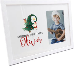 Personalised Merry Christmas Tree Design Photo Frame Christmas Photo Frame ukgiftstoreonline