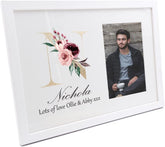 Personalised Gold Letter Monogram Photo Frame