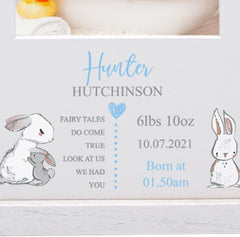 Personalised Baby Boy Photo Frame With Birth Details Multi Three Photos C17-4