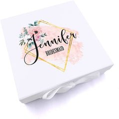 Personalised Wedding Gift Box - Bridal Party Gift - Personalised Gift Box - Maid of Honour - Personalized Bridesmaid Gift - Name and Role