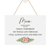 ukgiftstoreonline Personalised Mum Remembrance Memorial Keepsake Plaque