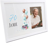 Personalised 70th Birthday Gifts For Him Photo Frame