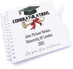 Personalised Graduation Gift Scrapbook Photo Album Guest Book