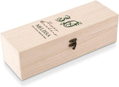 Personalised 30th Birthday Wine or Champagne Box Gift With Leaf Design