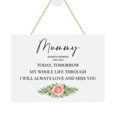 ukgiftstoreonline Personalised Mummy Remembrance Memorial Keepsake Plaque