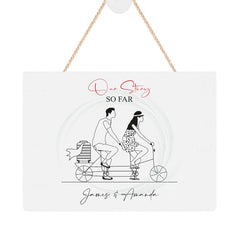ukgiftstoreonline Personalised Our Story So Far Plaque Gift