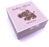 Personalised Baby Girl Pink Memories Keepsake Box CG1309P-10