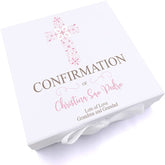 ukgiftstoreonline Personalised Confirmation Ornate Cross Keepsake Memory Box