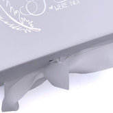 ukgiftstoreonline White Remembrance Keepsake Memory Box Gift With Silver Print