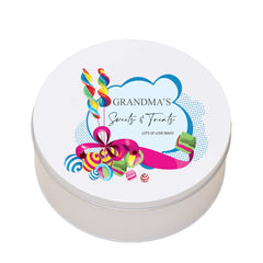Personalised Grandma's Sweet Storage Tin Gift
