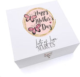 ukgiftstoreonline Personalised Happy Keepsake Large Wooden Box