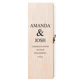 Personalised Engagement Wine or Champagne Box Gift