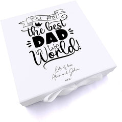 ukgiftstoreonline Personalised Best Dad In The World Keepsake Memory Gift Box