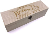 ukgiftstoreonline Personalised Wedding Day Champagne or Wine Bottle Holder Gift