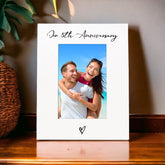 White 6x4 Portrait Picture Photo Frame 5th Anniversary Heart