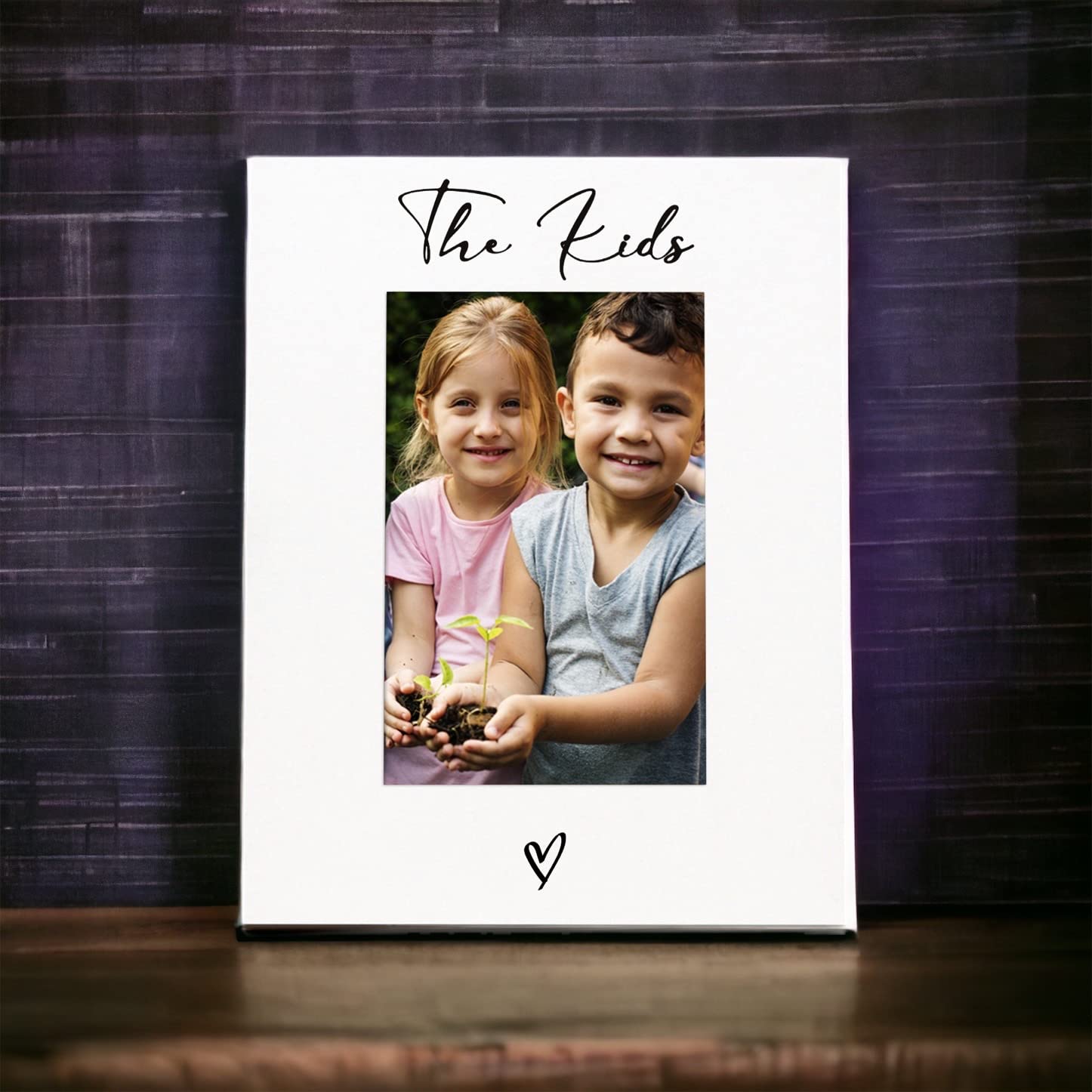 White 6x4 Portrait Picture Photo Frame The Kids Heart Photo Frame ukgiftstoreonline