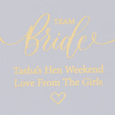 ukgiftstoreonline Personalised Team Bride Hen Night White Gift Box With Sentiment
