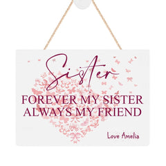 ukgiftstoreonline Personalised Sister Sentiment Keepsake Plaque Gift BBH-19