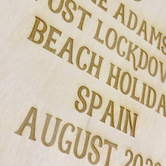 ukgiftstoreonline Personalised Beach Themed Holiday Scrapbook Photo Album