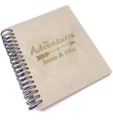 Personalised Large Engraved Wooden Adventures Photo Album Gift
