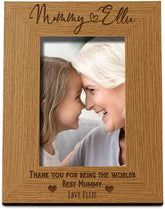 Personalised Best Mummy With Name Portrait Photo Frame Gift