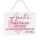 ukgiftstoreonline Personalised Auntie Sentiment Keepsake Plaque Gift