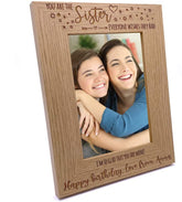 ukgiftstoreonline You are the Sister Photo Frame Gift Portrait Oak Wood Finish