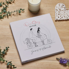 Personalised Large Linen Our Story So Far Photo Album Gift