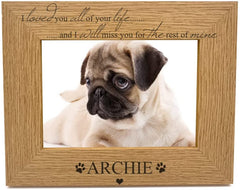 Personalised Pet Remembrance Photo Frame I Loved You For All Your Life
