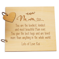 Personalised Mum Sentiment Scrapbook or Photo Album Gift