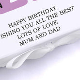 ukgiftstoreonline Personalised Birthday Gift Keepsake Memory Box Any Age Name and Sentiment