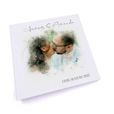 Personalised Watercolour Photo Wedding Photo album Gift