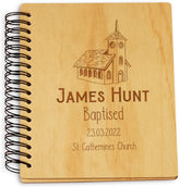 Personalised Baptism Photo Album Church Design Engraved