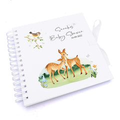 Personalised Baby Shower Scrapbook Photo album With Nature Scenery