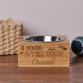 Personalised Dog feeding Bowl or Water Bowl A House is not a Home Quote