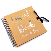 ukgiftstoreonline Personalised Guest Book Wedding Christening Memorial Birthday Occasion