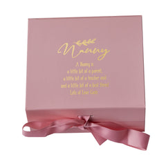 ukgiftstoreonline Personalised Nanny Pink Gift Box With Sentiment