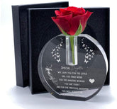 ukgiftstoreonline Personalised Daughter Gift Crystal Glass Flower Vase With Engraving Boxed Personalised Gifts ukgiftstoreonline