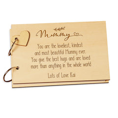 Personalised Mummy Sentiment Scrap Book Guest Book Or Mini Album