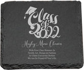 Personalised Graduation Slate Coaster Gift