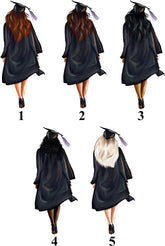 Personalised Female Graduation Wooden Wine or Champagne Box Gift