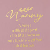 ukgiftstoreonline Personalised Nanny Pink Gift Box With Sentiment