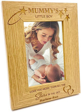 Personalised Mummy's Little Boy Photo Frame Gift Portrait Photo Frame ukgiftstoreonline 4 x 6 Inch