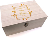 Personalised Remembrance Wooden Engraved Keepsake Box In Loving Memory