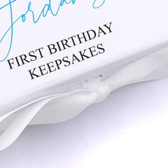 ukgiftstoreonline Personalised 1st birthday gift box baby girl baby boy keepsake memory box